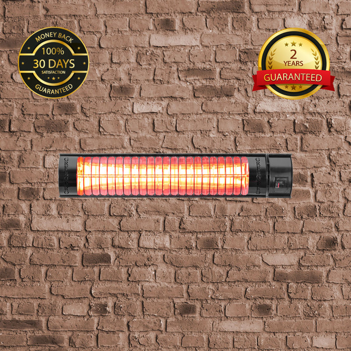 Evergreen Pro Golden IR Outdoor Patio Heater with Remote Control (2kW, 600mm, IP67) MODEL RCH2000/6