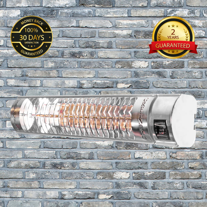 Evergreen Pro Golden IR Outdoor Patio Heater with Remote Control (2kW, 600mm, IP67) MODEL RCH2000/6