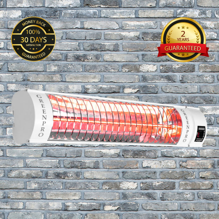 Evergreen Pro Golden IR Outdoor Patio Heater with Remote Control (2kW, 600mm, IP67) MODEL RCH2000/6