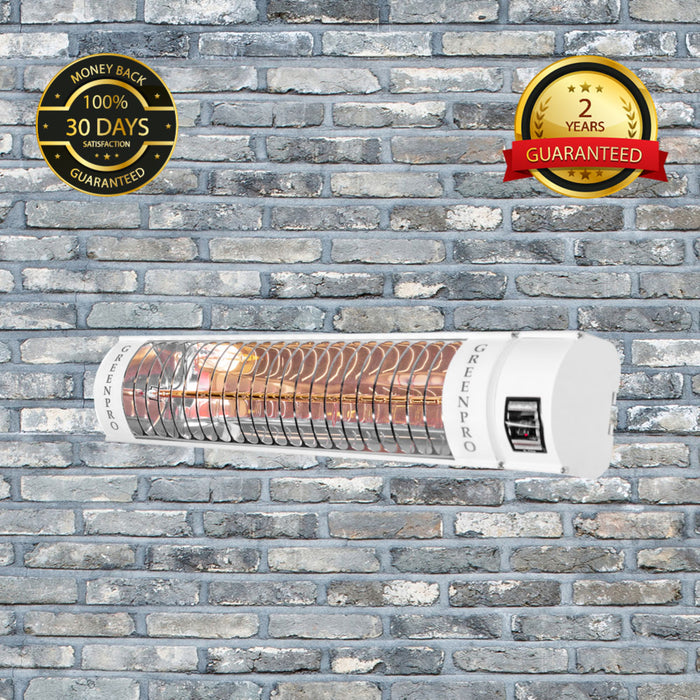 Evergreen Pro Golden IR Outdoor Patio Heater with Remote Control (2kW, 600mm, IP67) MODEL RCH2000/6